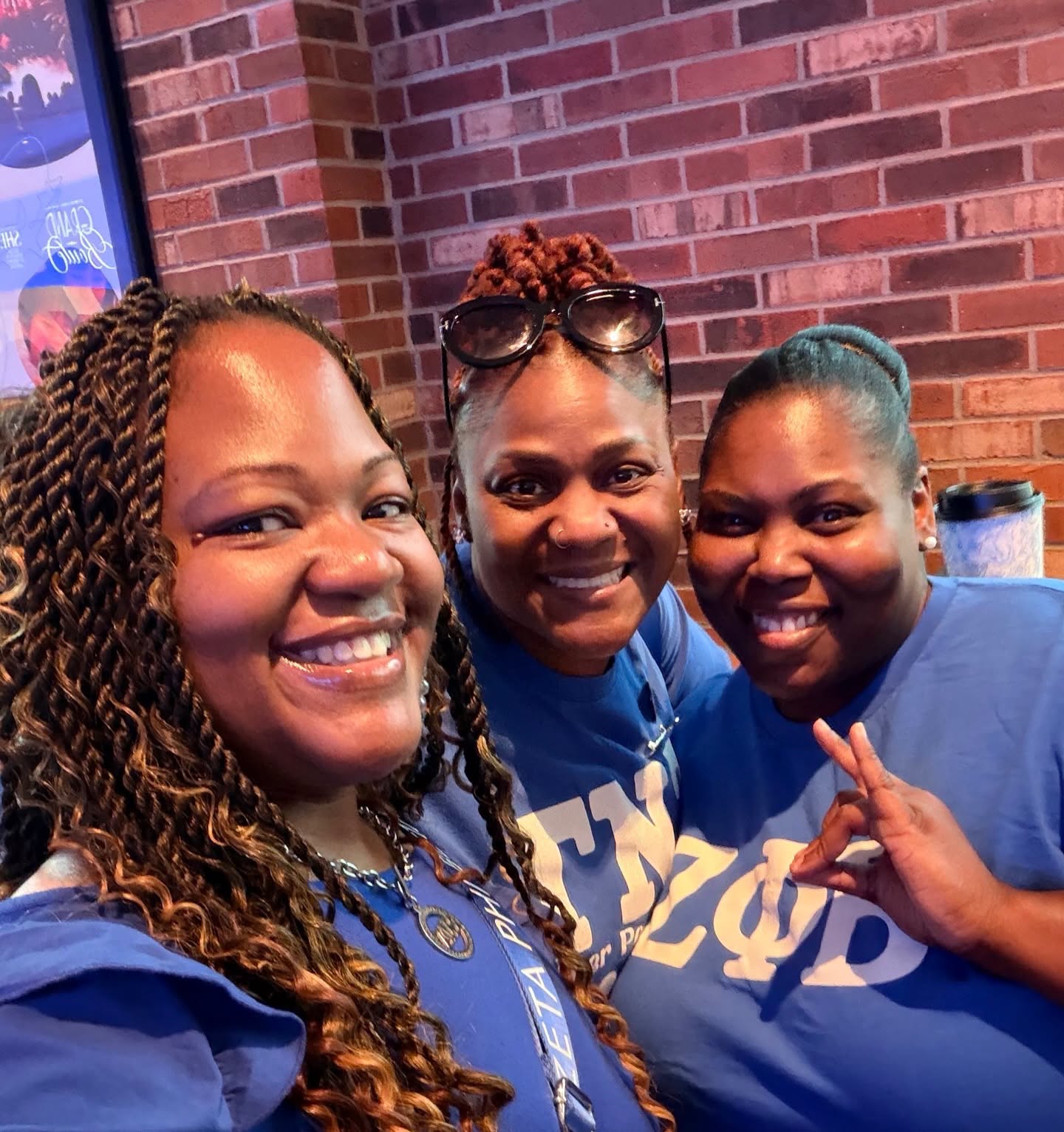 Gamma Nu Zeta sorors together at a chapter event