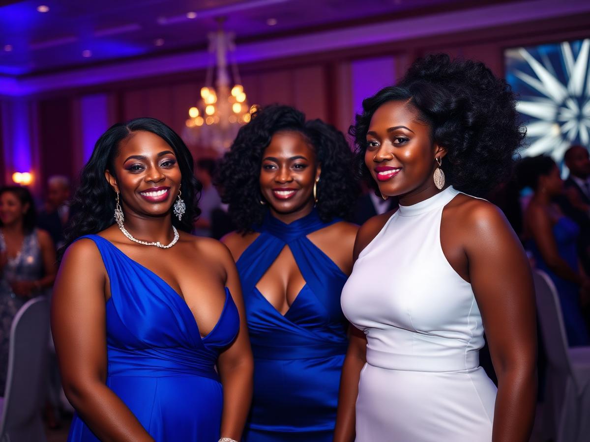 Sorors gathered at an evening chapter gala